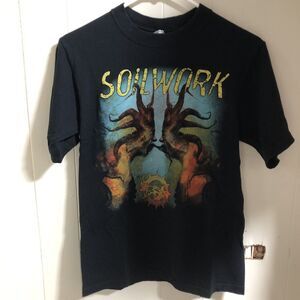 Soilwork Sworn to a Great Divide Tour Vintage Metal  Black T-Shirt Size Small s